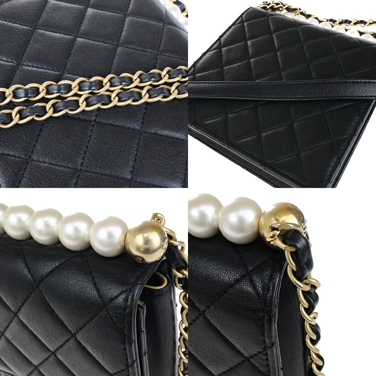 Chanel Chanel Chic Pearls Flap Bag Quilted Lambskin Size ONE SIZE - 10 Thumbnail