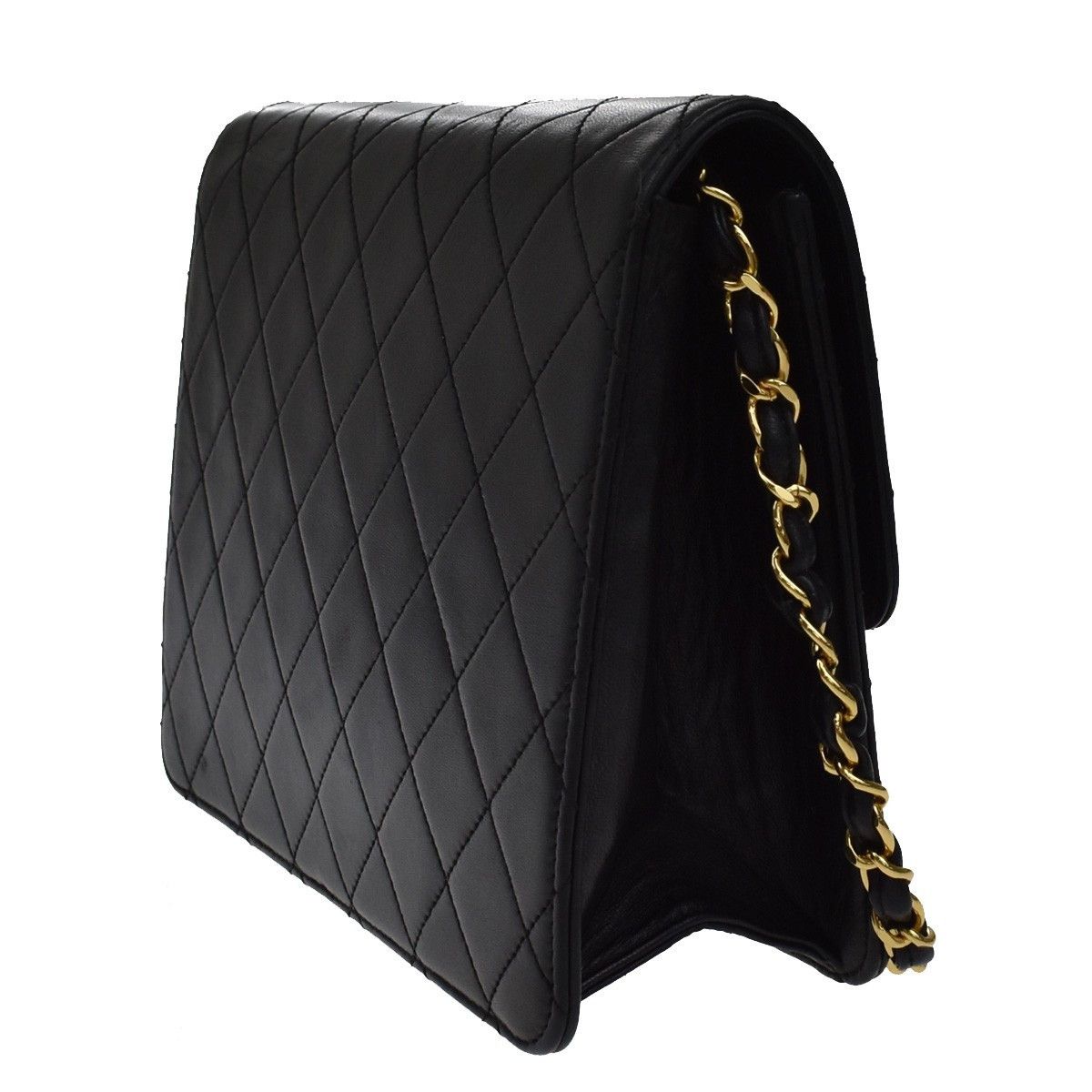 Chanel Chanel Vintage Square Classic Flap Bag Quilted Lambskin Size ONE SIZE - 4 Thumbnail