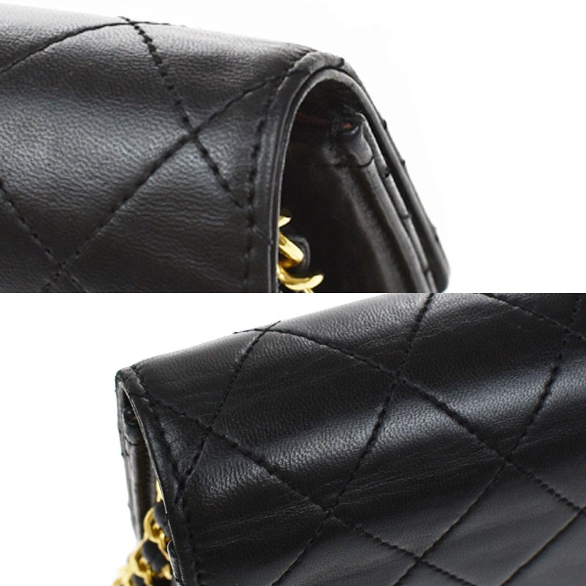 Chanel Chanel Vintage Square Classic Flap Bag Quilted Lambskin Size ONE SIZE - 12 Thumbnail