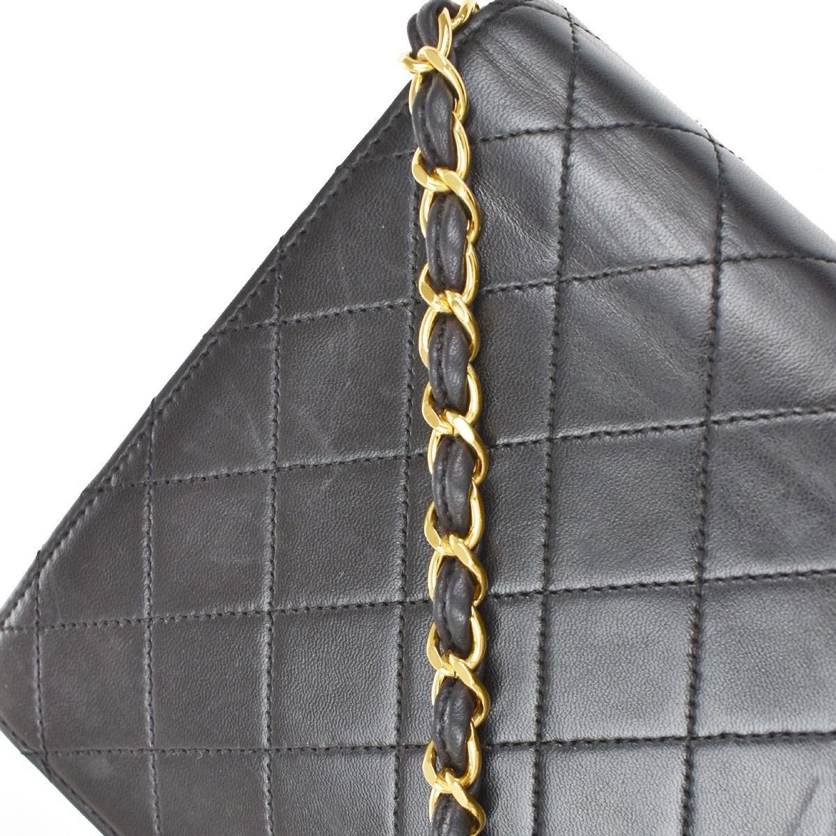 Chanel Chanel Vintage Square Classic Flap Bag Quilted Lambskin Size ONE SIZE - 11 Thumbnail