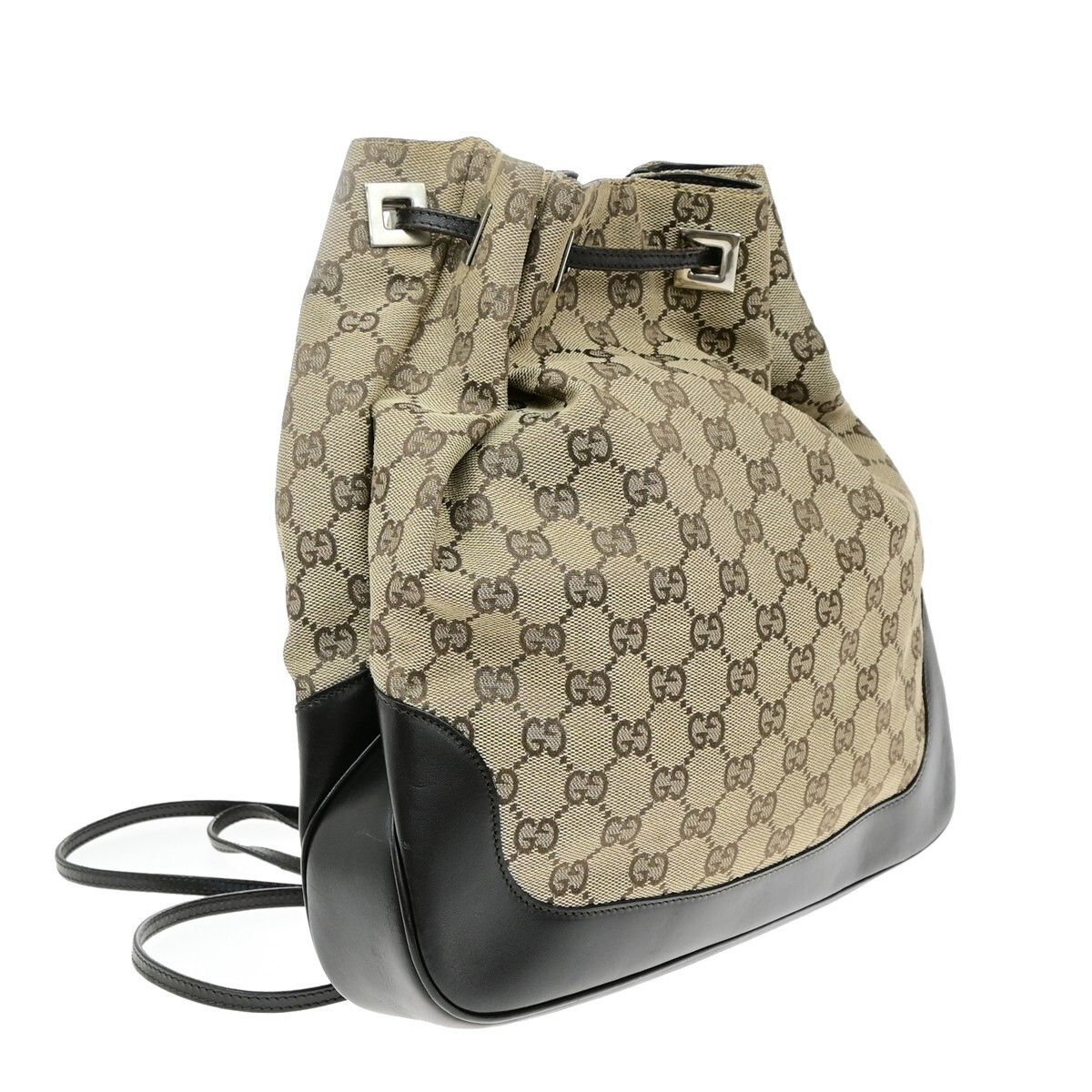 Gucci Gucci Drawstring Backpack GG Canvas Size ONE SIZE - 4 Thumbnail