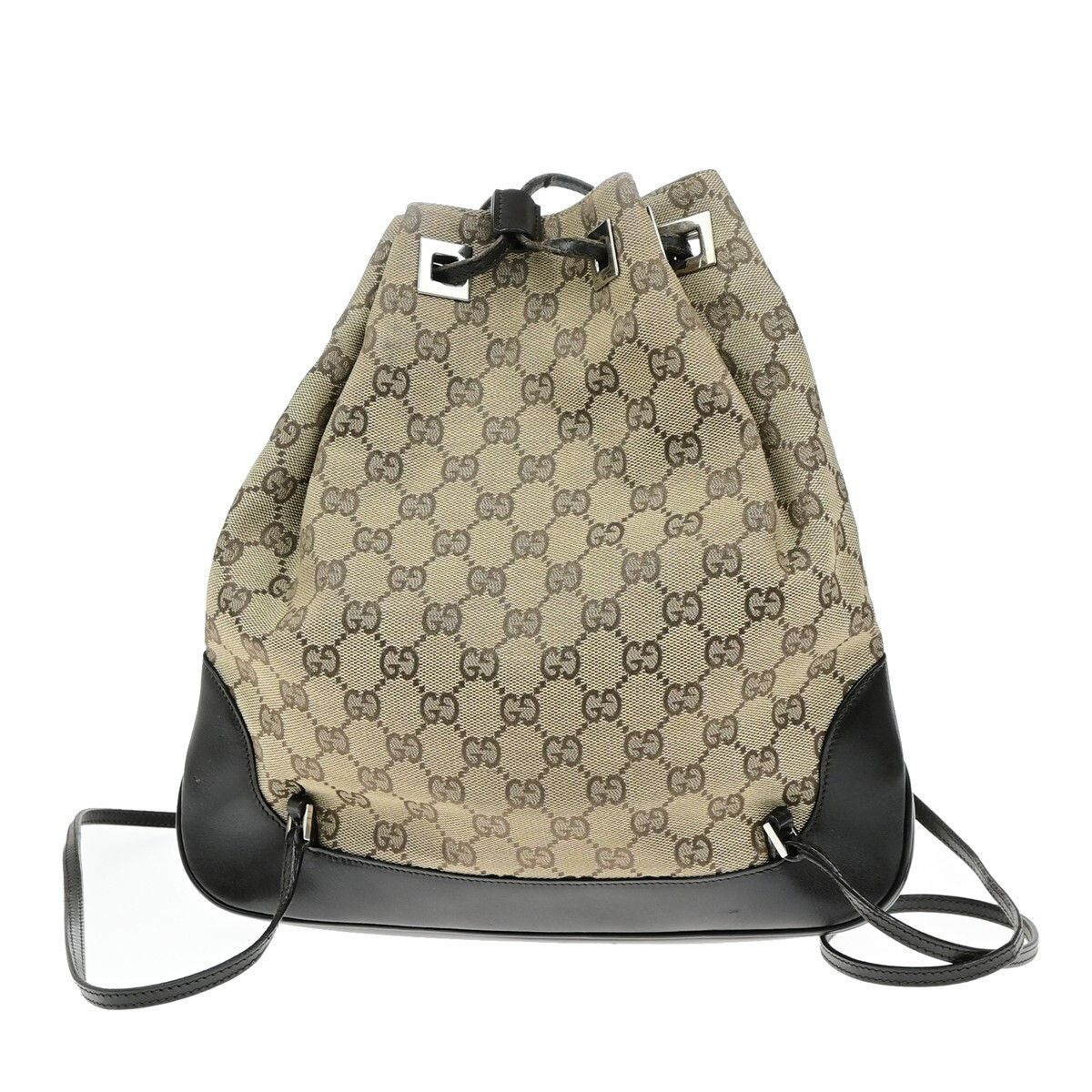 Gucci Gucci Drawstring Backpack GG Canvas Size ONE SIZE - 2 Thumbnail