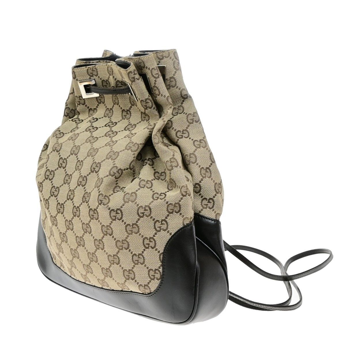 Gucci Gucci Drawstring Backpack GG Canvas Size ONE SIZE - 3 Thumbnail