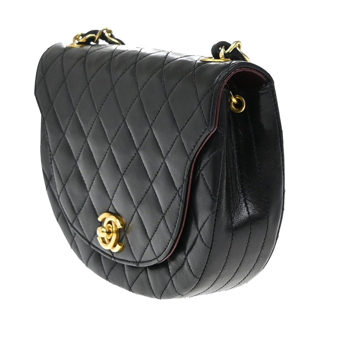 Chanel Chanel Vintage Half Moon Flap Bag Quilted lambskin Size ONE SIZE - 2 Thumbnail