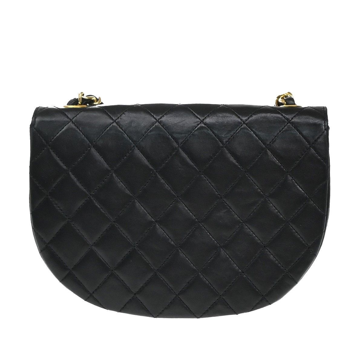 Chanel Chanel Vintage Half Moon Flap Bag Quilted lambskin Size ONE SIZE - 3 Thumbnail