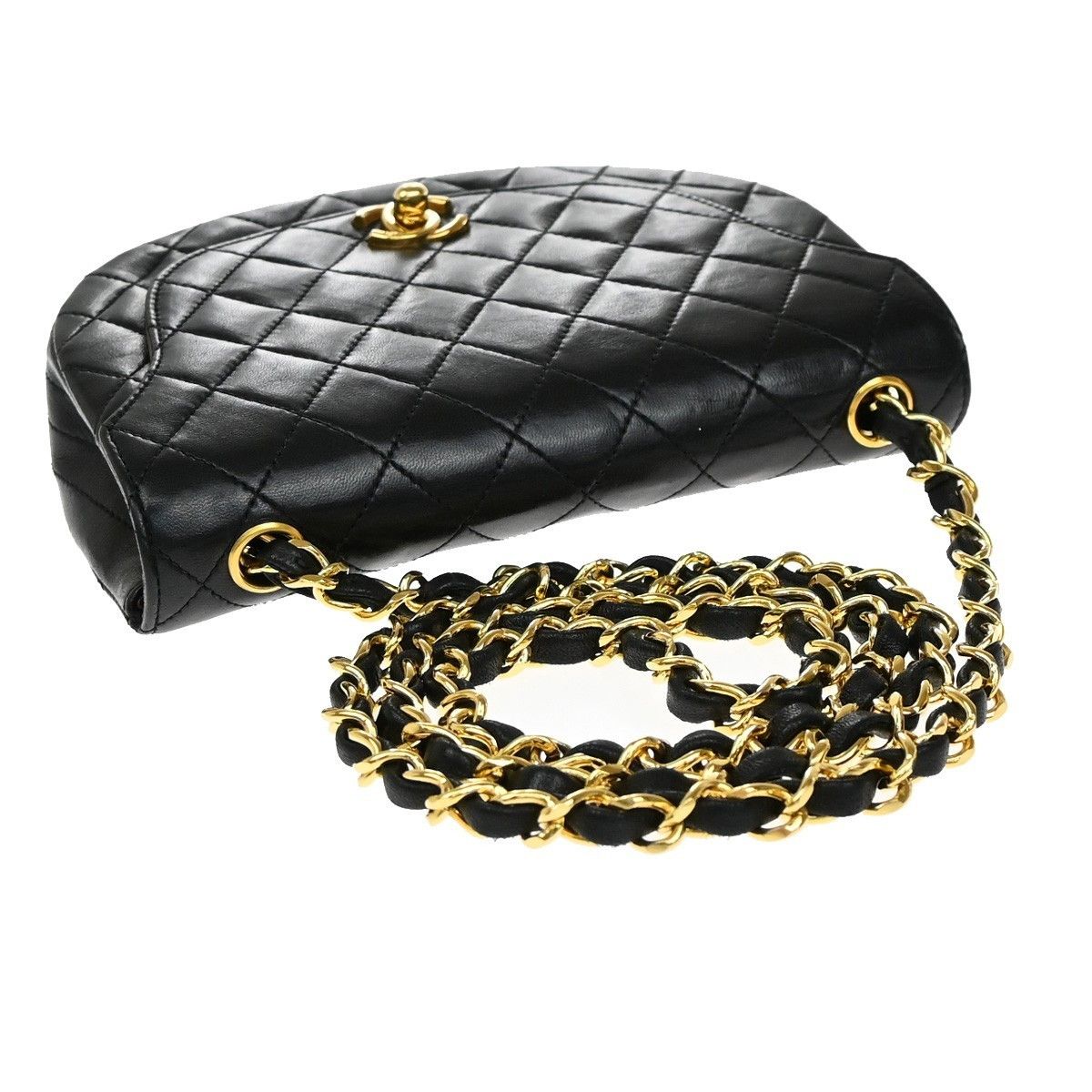 Chanel Chanel Vintage Half Moon Flap Bag Quilted lambskin Size ONE SIZE - 5 Thumbnail