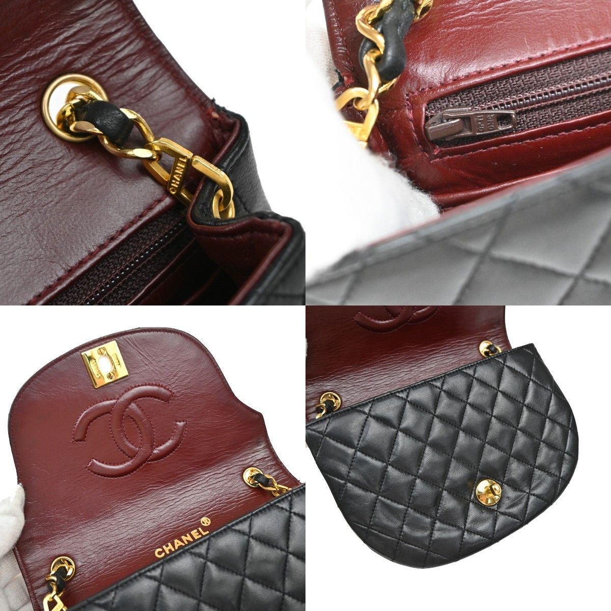 Chanel Chanel Vintage Half Moon Flap Bag Quilted lambskin Size ONE SIZE - 10 Thumbnail