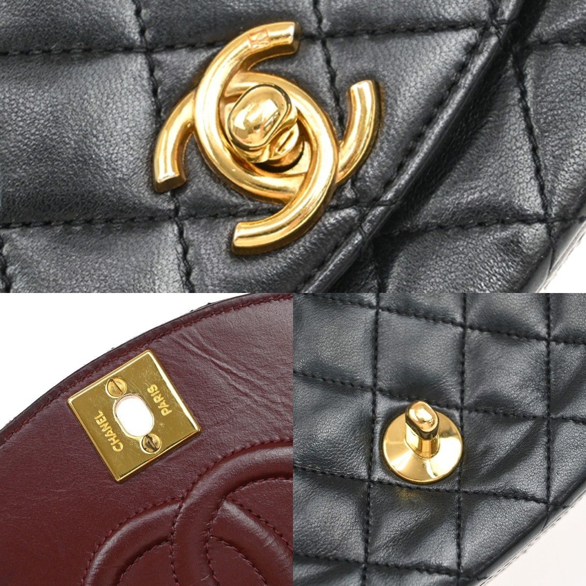 Chanel Chanel Vintage Half Moon Flap Bag Quilted lambskin Size ONE SIZE - 9 Thumbnail