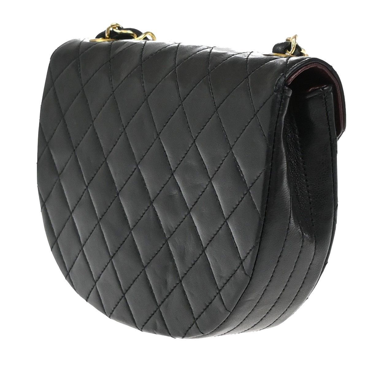 Chanel Chanel Vintage Half Moon Flap Bag Quilted lambskin Size ONE SIZE - 4 Thumbnail