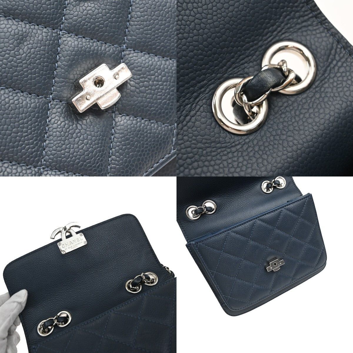 Chanel Chanel Filigree Flap Bag Calfskin Leather Size ONE SIZE - 11 Thumbnail