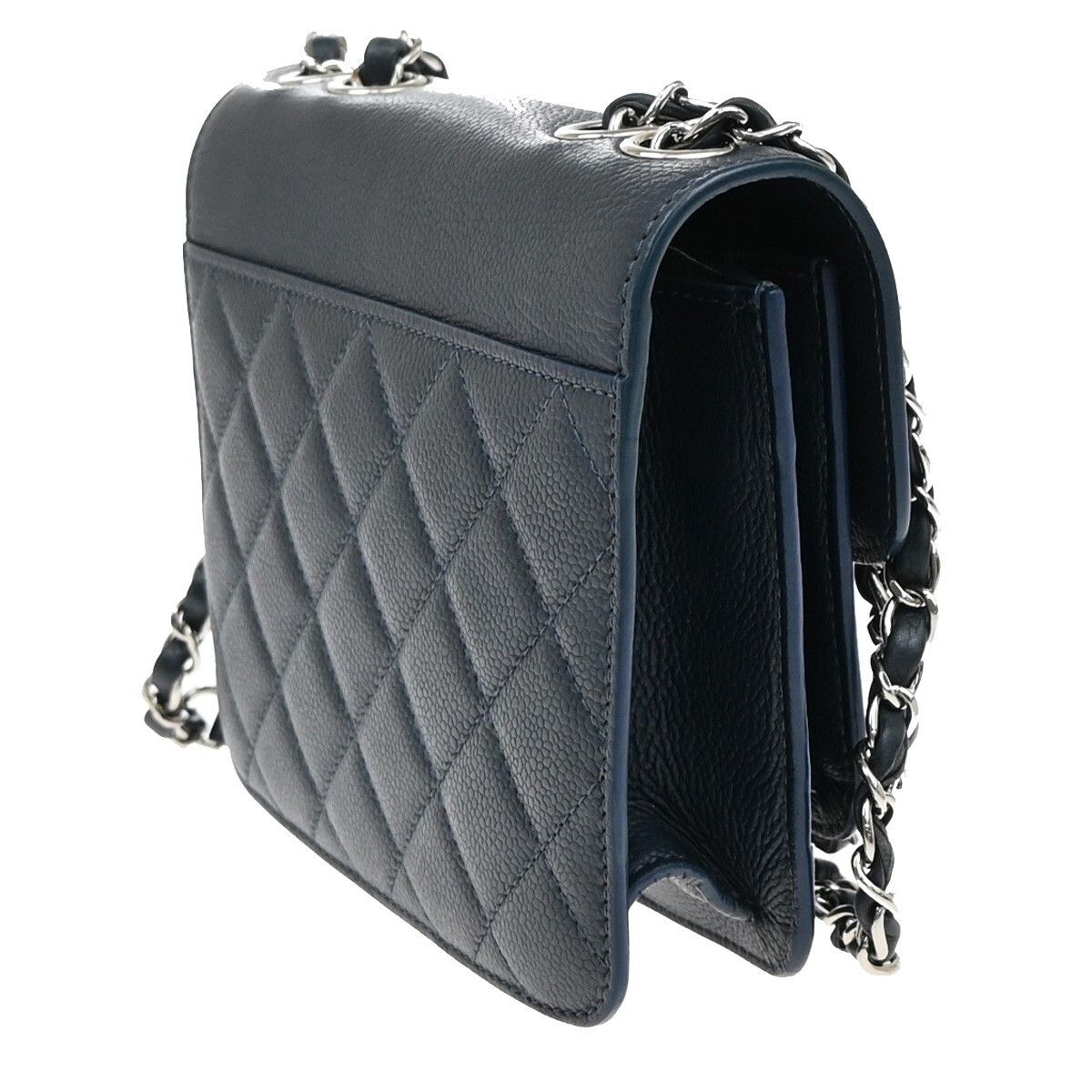 Chanel Chanel Filigree Flap Bag Calfskin Leather Size ONE SIZE - 4 Thumbnail