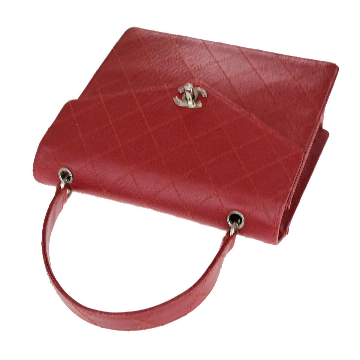 Chanel Chanel Vintage CC Flap Top Handle Calfskin Leather Size ONE SIZE - 21 Thumbnail
