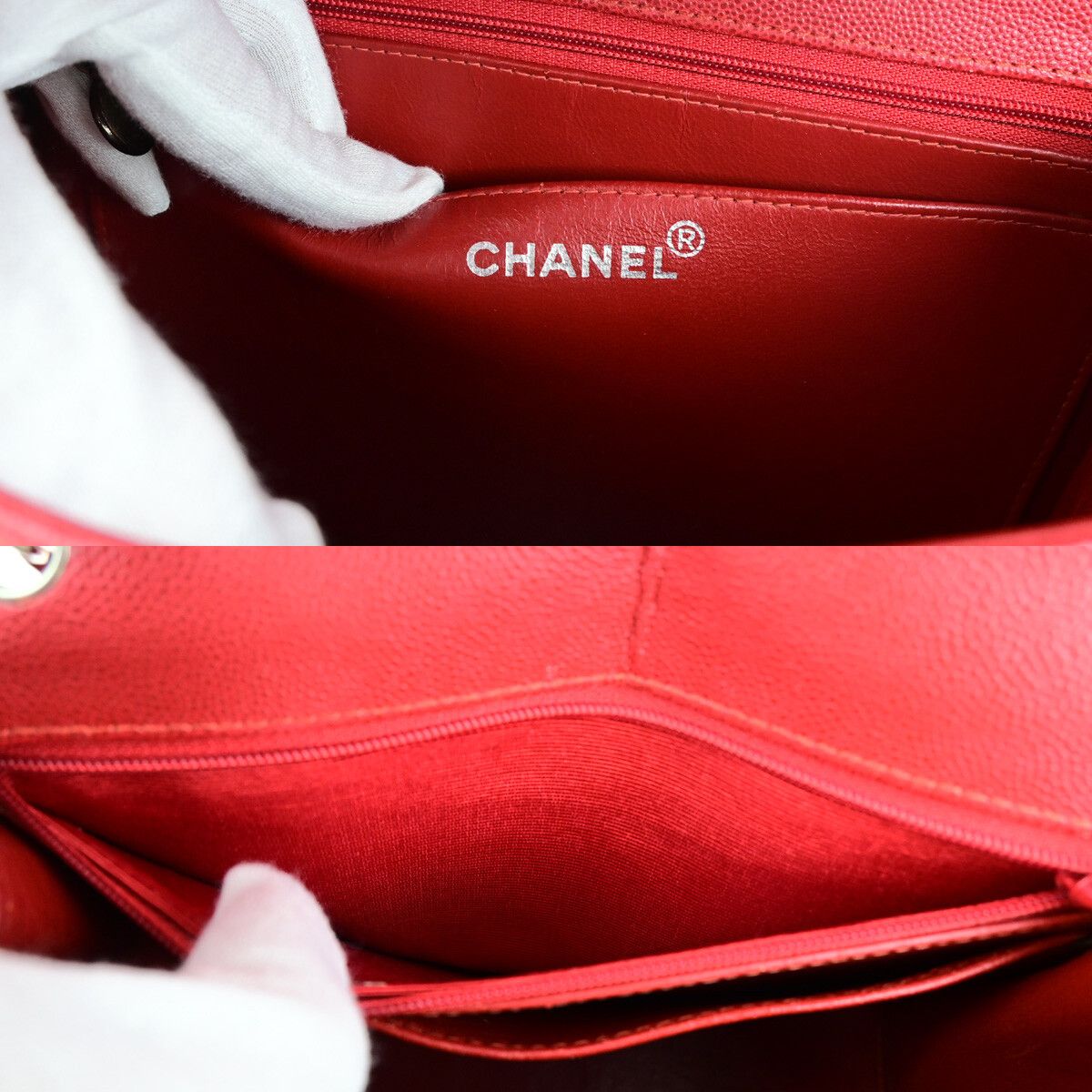 Chanel Chanel Vintage CC Flap Top Handle Calfskin Leather Size ONE SIZE - 6 Thumbnail