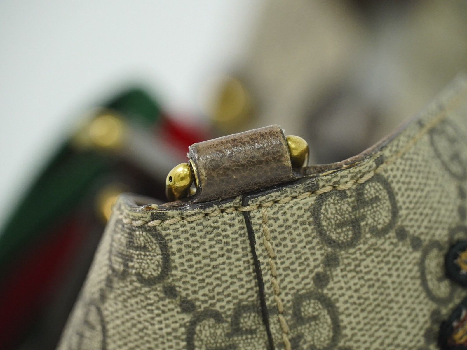 Gucci Gucci Courrier Convertible Soft Open Tote GG Coated Canvas with Applique Size ONE SIZE - 10 Thumbnail