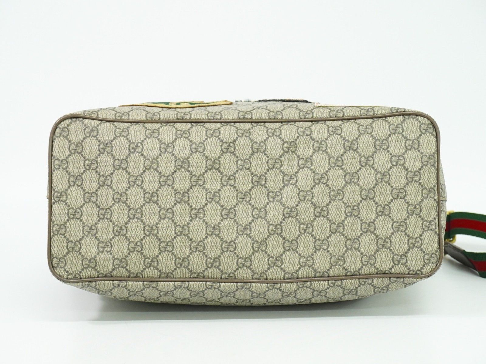 Gucci Gucci Courrier Convertible Soft Open Tote GG Coated Canvas with Applique Size ONE SIZE - 8 Thumbnail