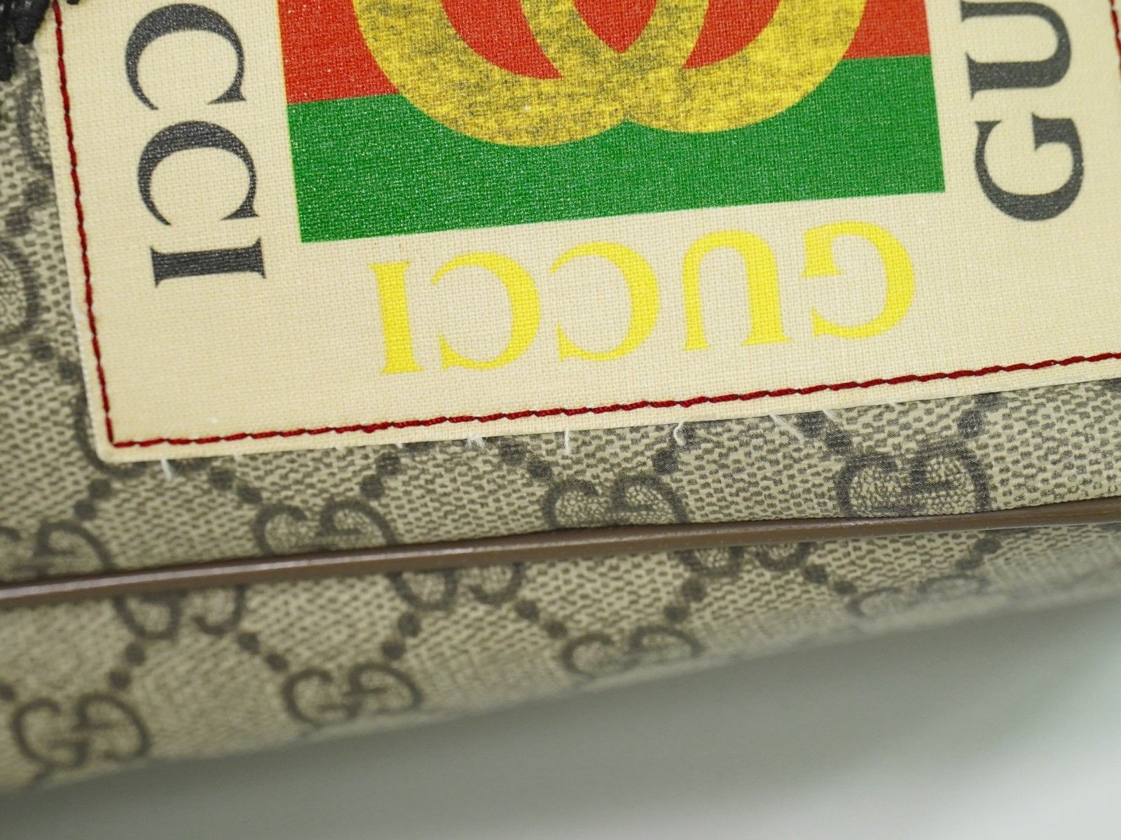 Gucci Gucci Courrier Convertible Soft Open Tote GG Coated Canvas with Applique Size ONE SIZE - 15 Thumbnail