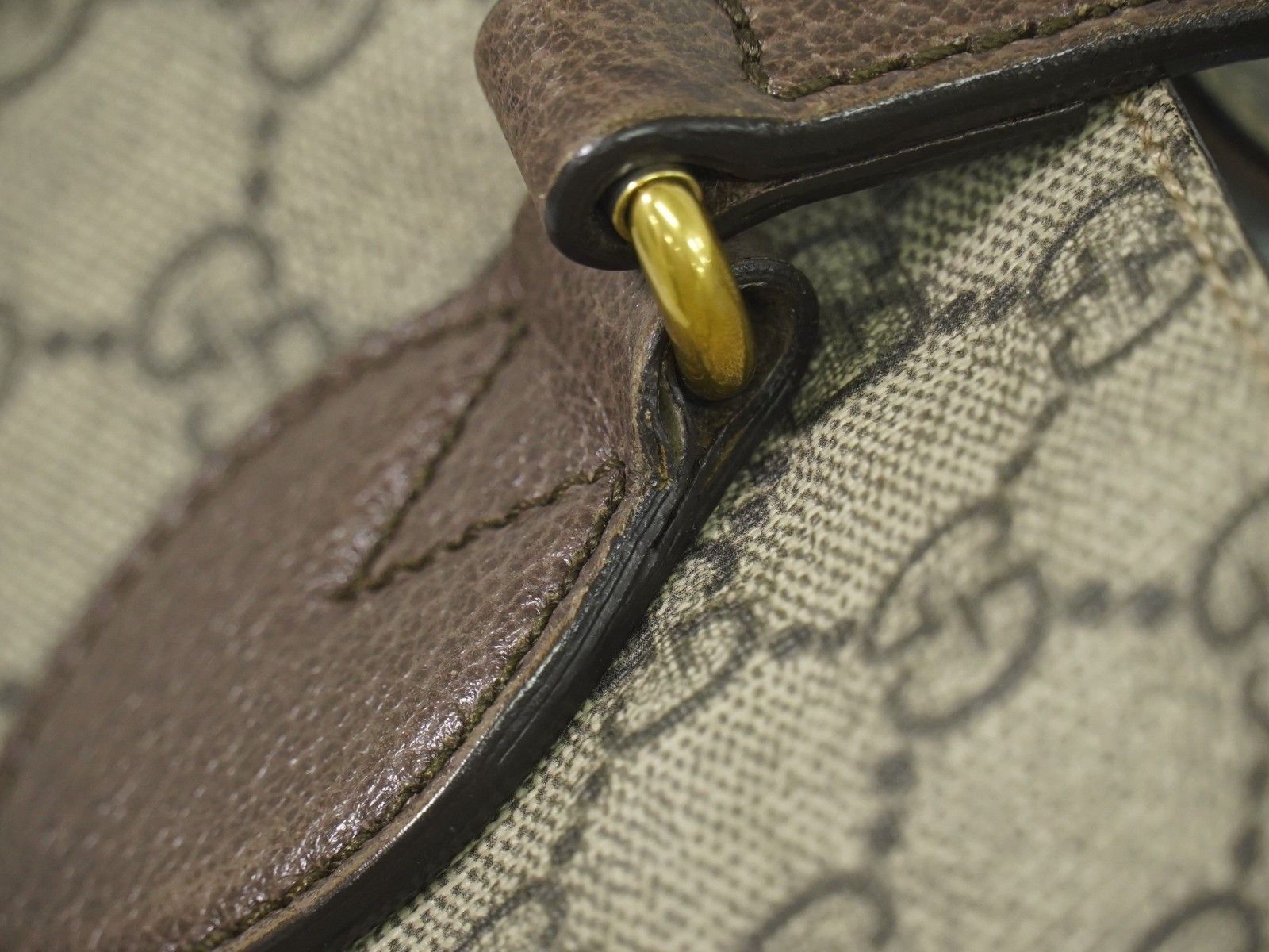 Gucci Gucci Courrier Convertible Soft Open Tote GG Coated Canvas with Applique Size ONE SIZE - 11 Thumbnail