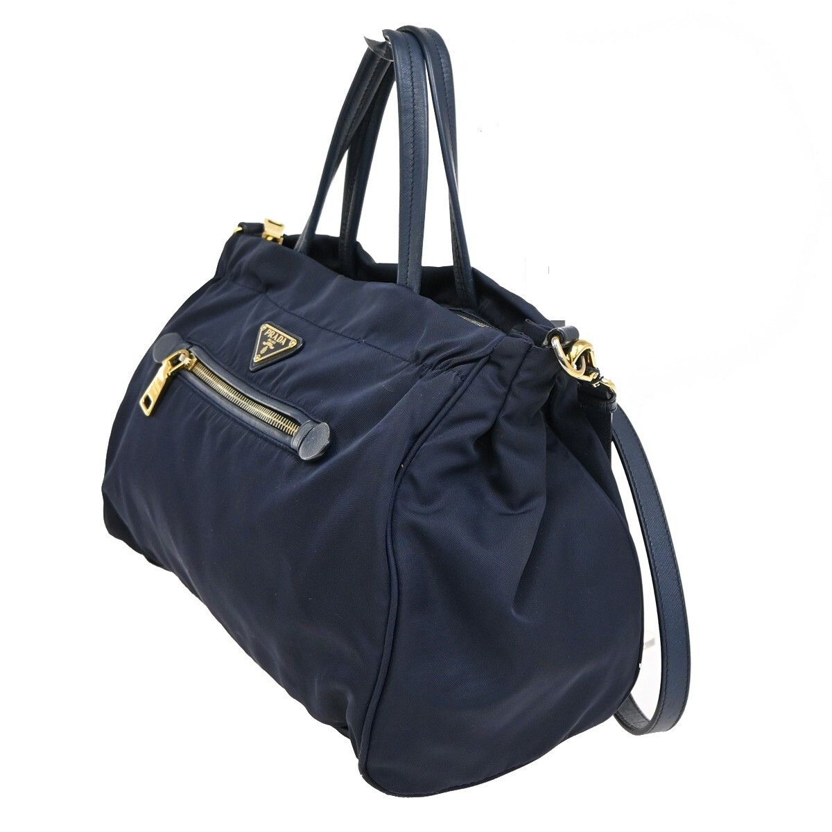 Prada Prada Zip Convertible Shopping Tote Re-Nylon with Saffiano Leather Size ONE SIZE - 3 Thumbnail