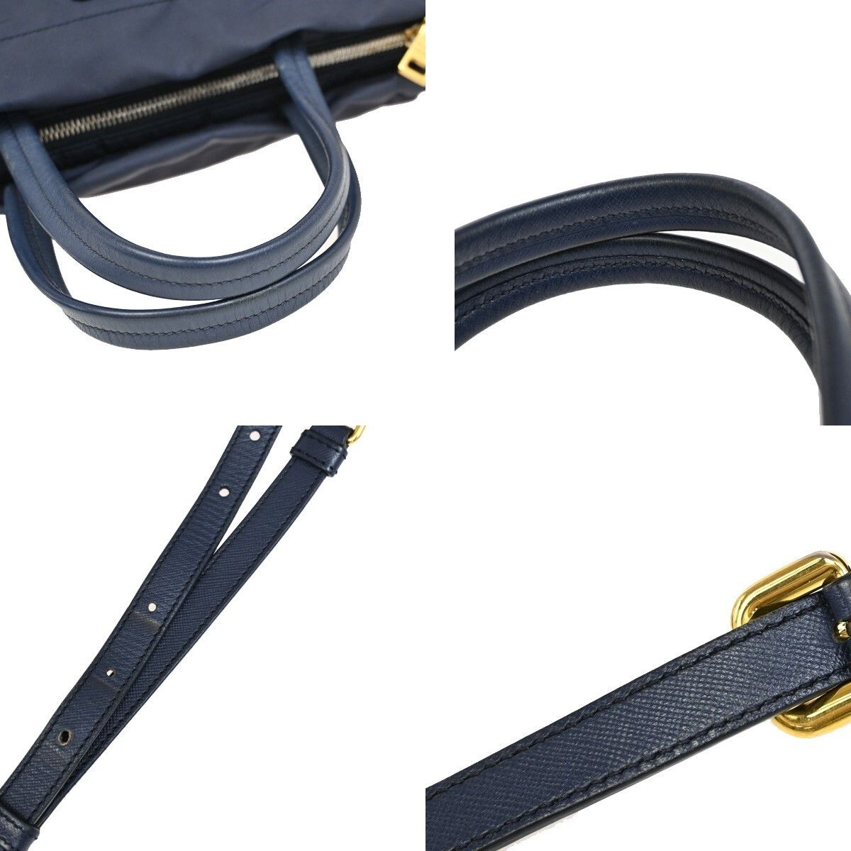 Prada Prada Zip Convertible Shopping Tote Re-Nylon with Saffiano Leather Size ONE SIZE - 14 Thumbnail