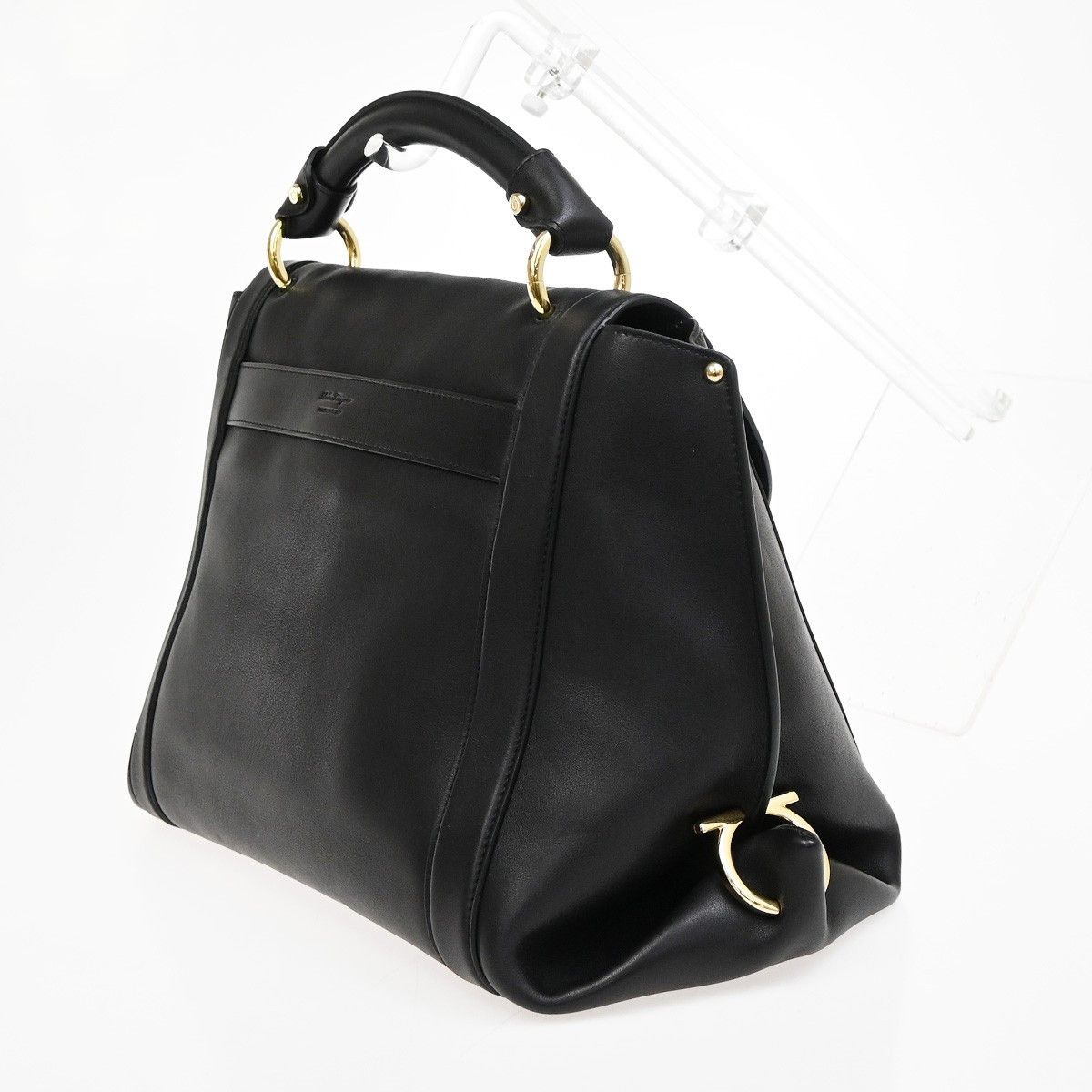 Salvatore Ferragamo Salvatore Ferragamo Sofia Satchel Leather Size ONE SIZE - 4 Thumbnail