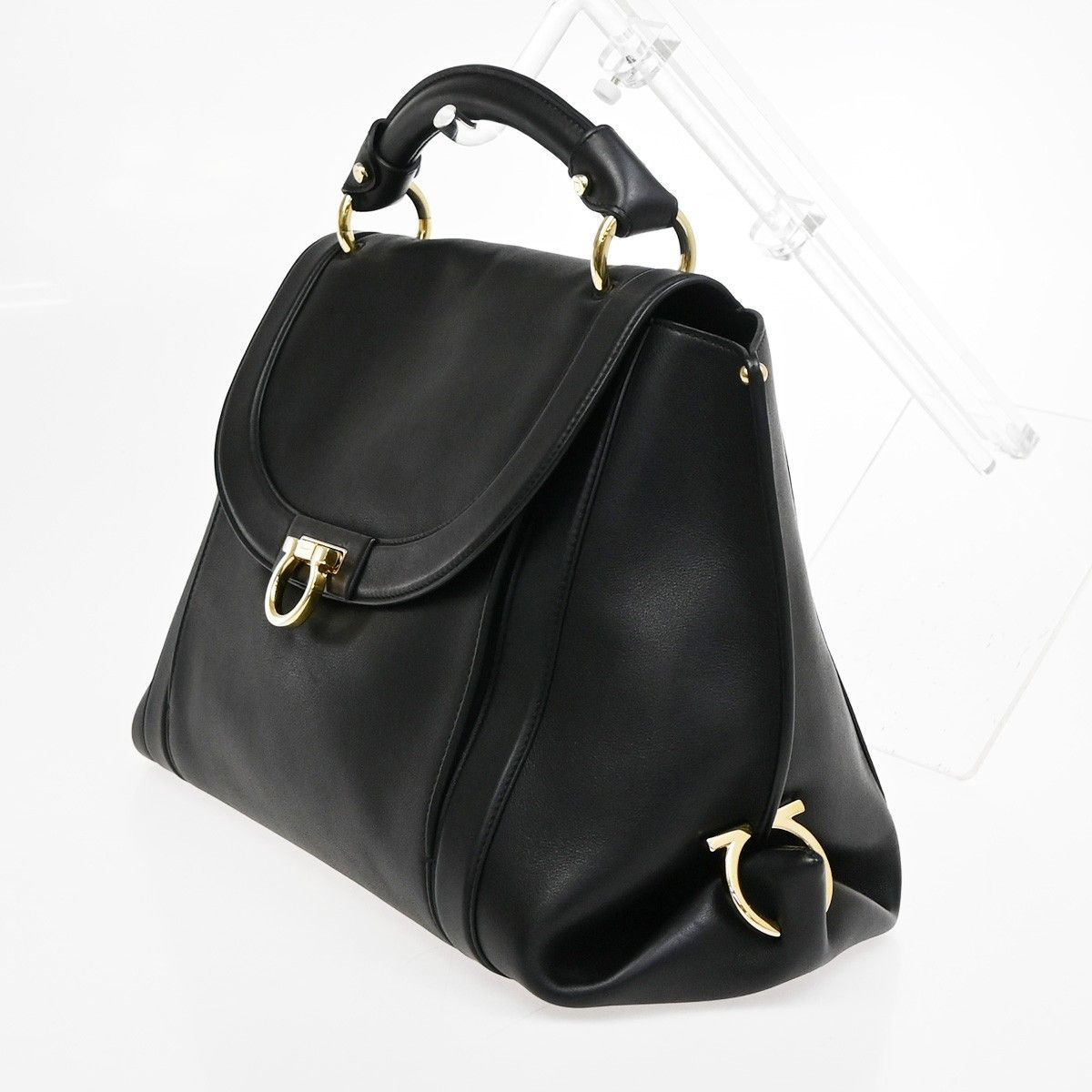Salvatore Ferragamo Salvatore Ferragamo Sofia Satchel Leather Size ONE SIZE - 3 Thumbnail