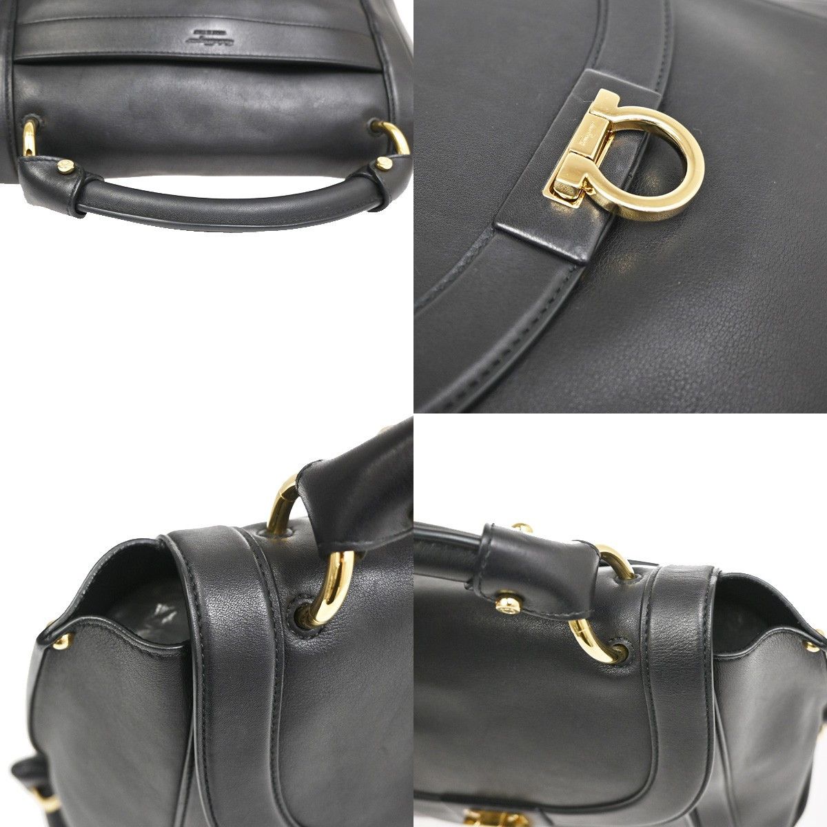 Salvatore Ferragamo Salvatore Ferragamo Sofia Satchel Leather Size ONE SIZE - 10 Thumbnail