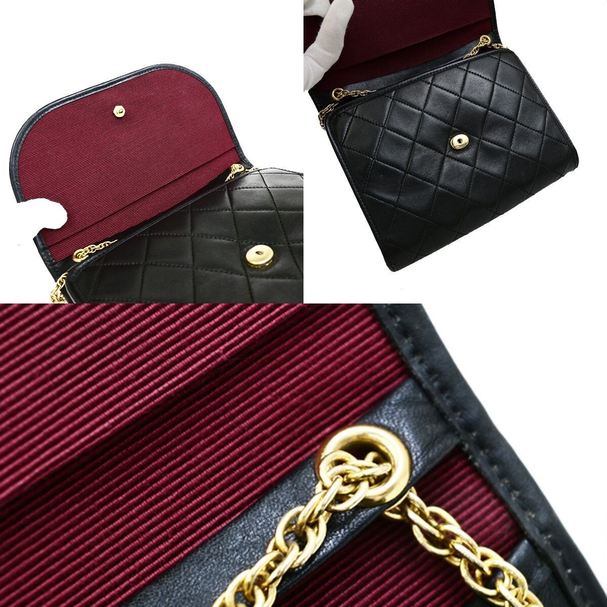 Chanel Chanel Vintage Round Flap Bag Quilted Lambskin Size ONE SIZE - 10 Thumbnail