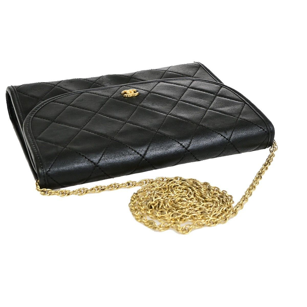 Chanel Chanel Vintage Round Flap Bag Quilted Lambskin Size ONE SIZE - 11 Thumbnail