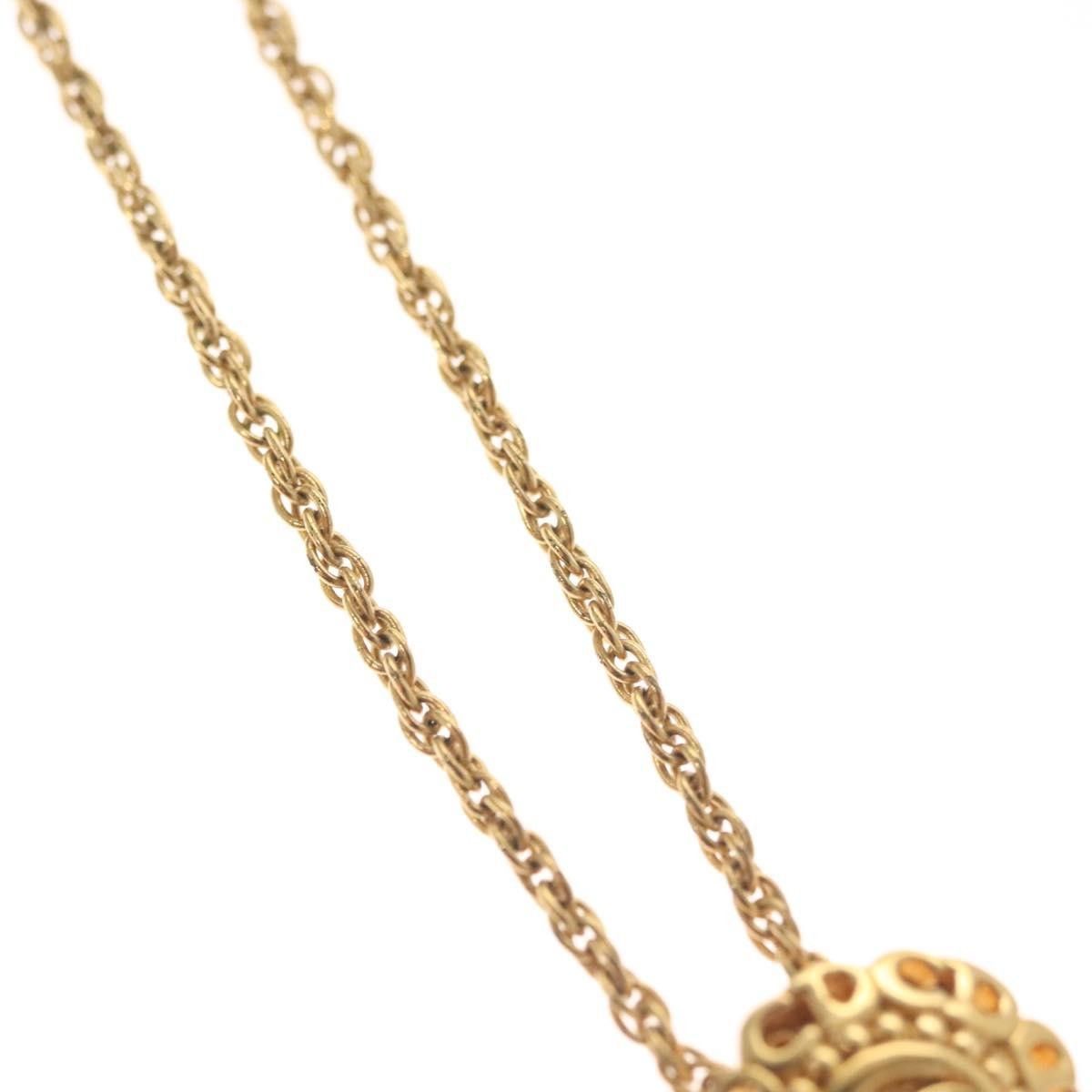 Dior Christian Dior CD Round Pendant Necklace Metal Size ONE SIZE - 5 Thumbnail