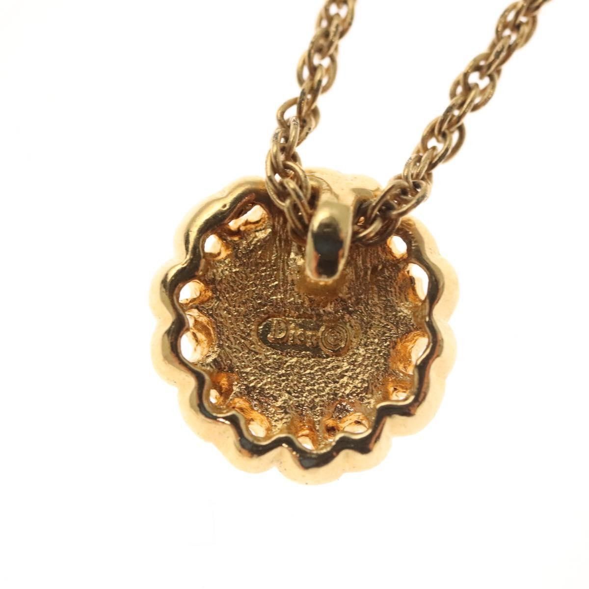 Dior Christian Dior CD Round Pendant Necklace Metal Size ONE SIZE - 4 Thumbnail