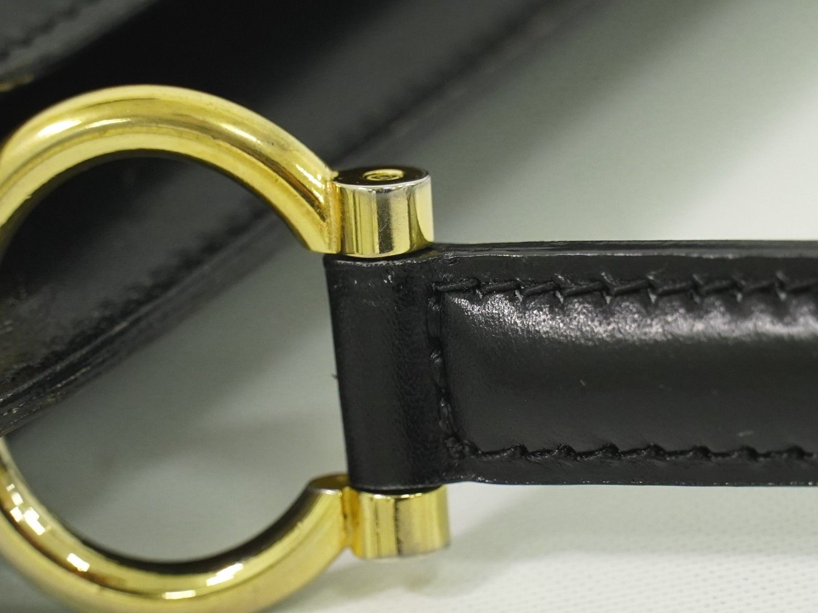 Celine Celine Gancini Handbag Leather Size ONE SIZE - 10 Thumbnail