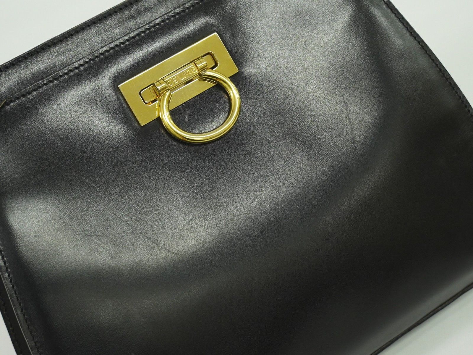 Celine Celine Gancini Handbag Leather Size ONE SIZE - 11 Thumbnail