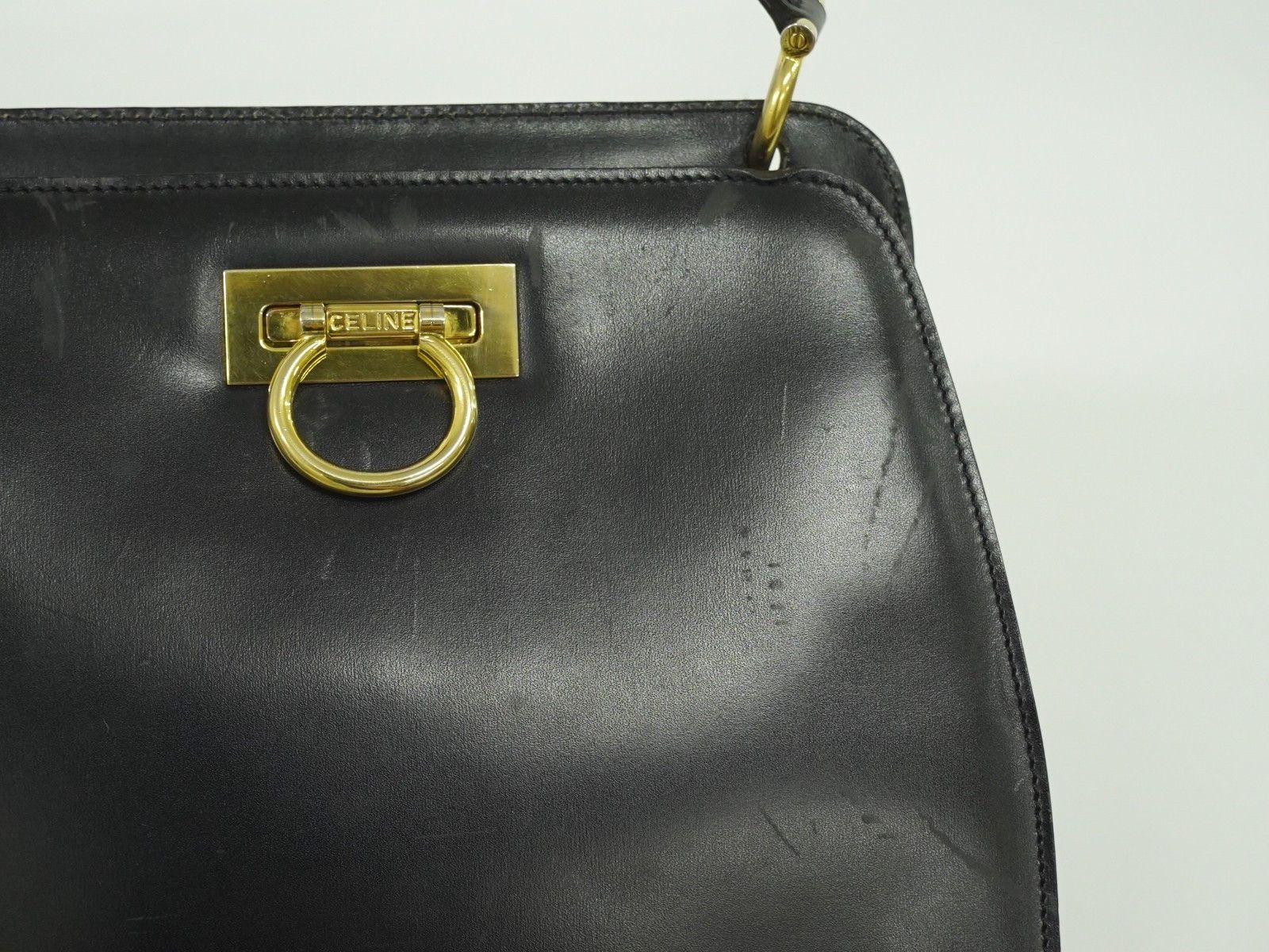 Celine Celine Gancini Handbag Leather Size ONE SIZE - 12 Thumbnail