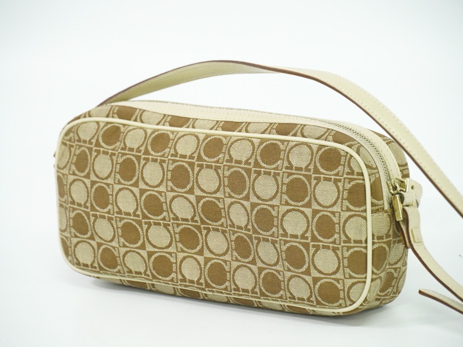 Salvatore Ferragamo Salvatore Ferragamo Gancini Shoulder Bag Canvas Size ONE SIZE - 2 Thumbnail