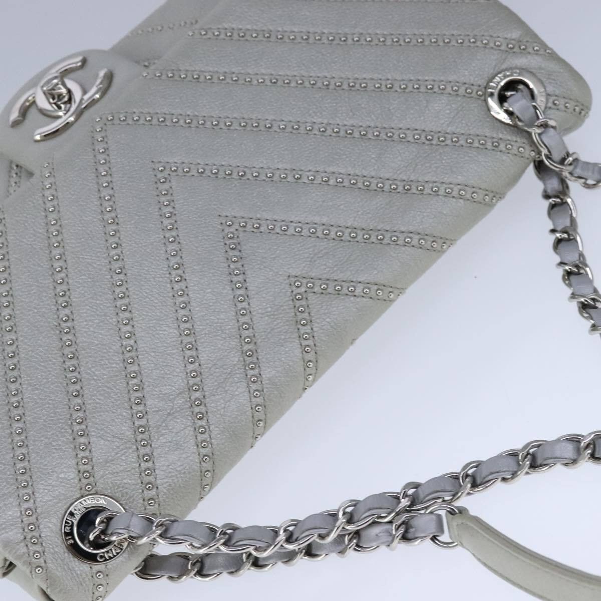 Chanel Chanel Vintage Classic Single Flap Bag Stitched Calfskin Size ONE SIZE - 6 Thumbnail