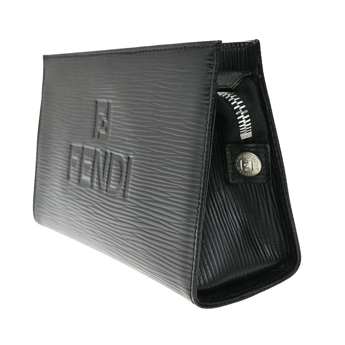 Fendi Fendi FENDI Logo Clutch Leather Size ONE SIZE - 3 Thumbnail