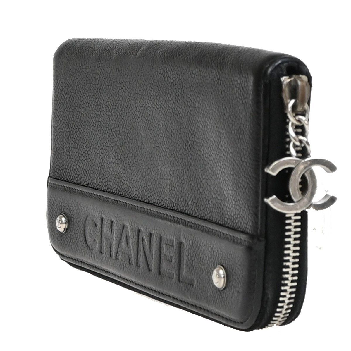 Chanel Chanel CC Logo Zipper Long Bifold Leather Size ONE SIZE - 3 Thumbnail