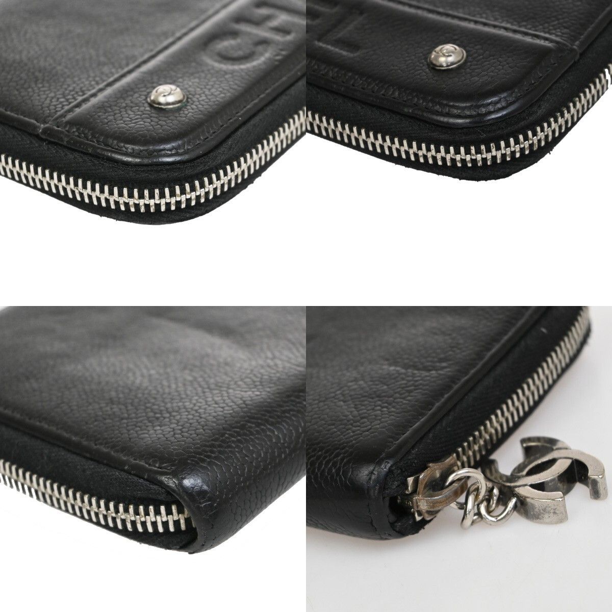 Chanel Chanel CC Logo Zipper Long Bifold Leather Size ONE SIZE - 8 Thumbnail