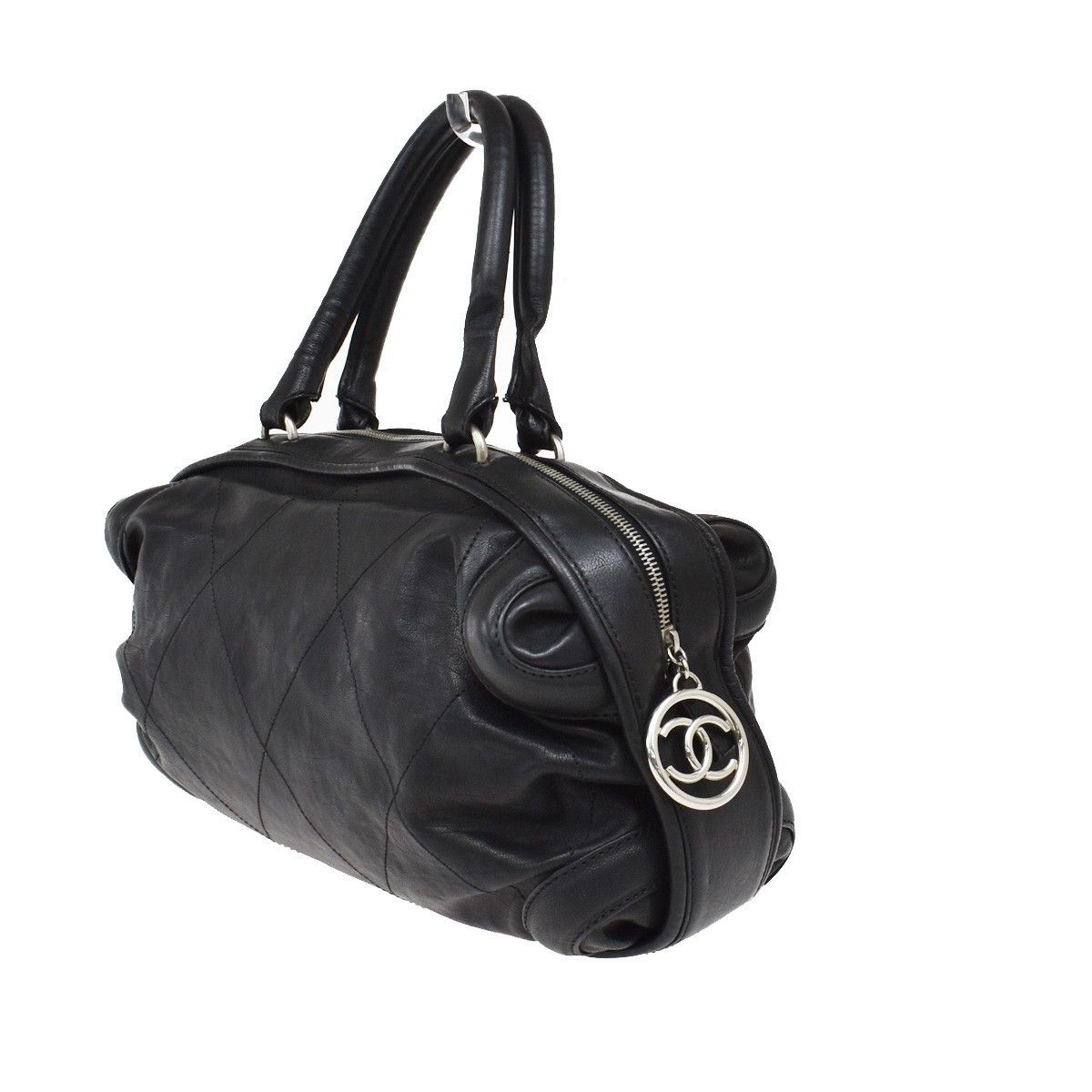 Chanel Chanel Coco Bowling Bag Quilted Leather Size ONE SIZE - 4 Thumbnail