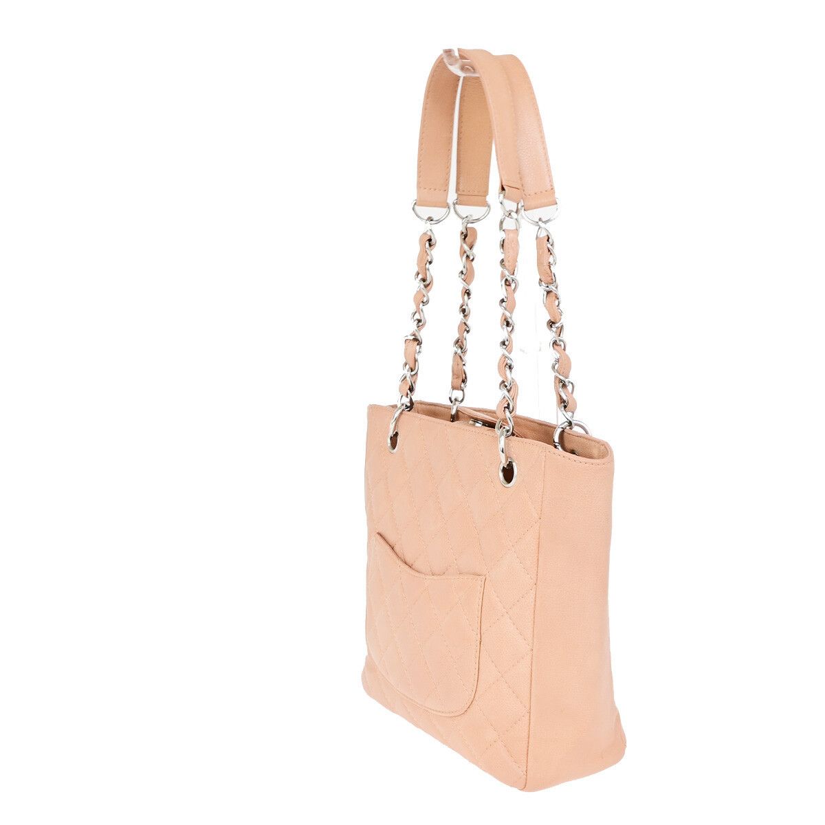 Chanel Chanel Petite Shopping Tote Quilted Calfskin Size ONE SIZE - 4 Thumbnail