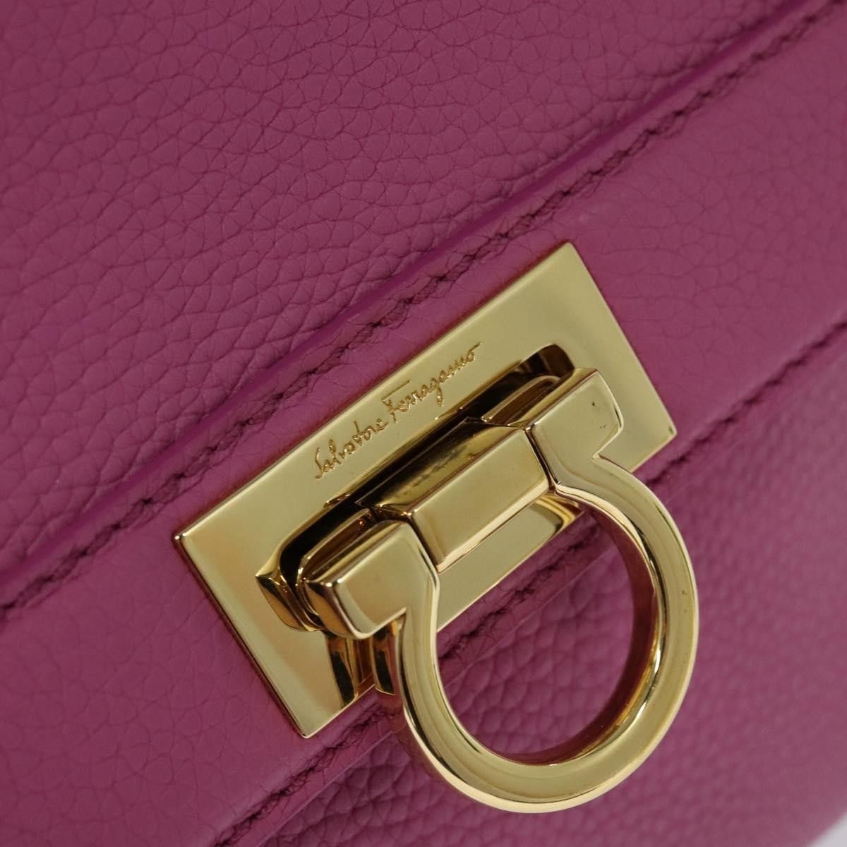 Salvatore Ferragamo Salvatore Ferragamo Sofia Satchel Leather Size ONE SIZE - 12 Thumbnail