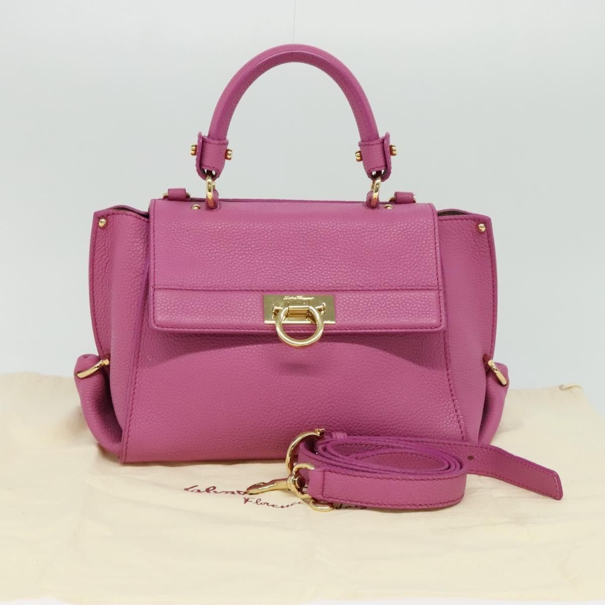 Salvatore Ferragamo Salvatore Ferragamo Sofia Satchel Leather Size ONE SIZE - 13 Thumbnail