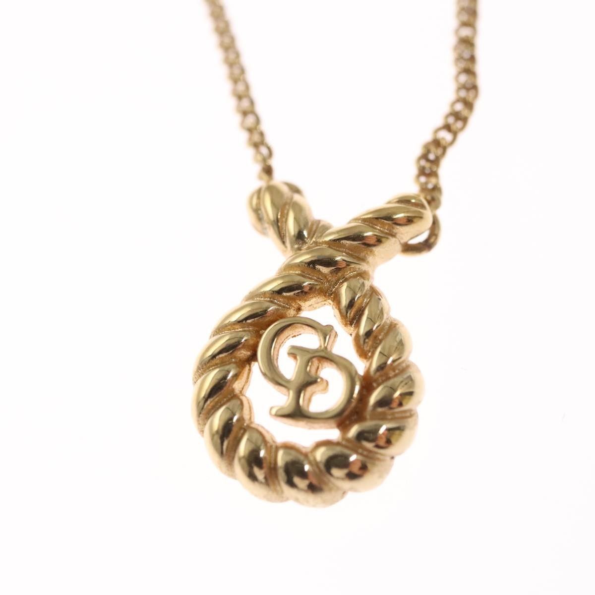 Dior Christian Dior Vintage CD Pendant Necklace Metal Size ONE SIZE - 3 Thumbnail