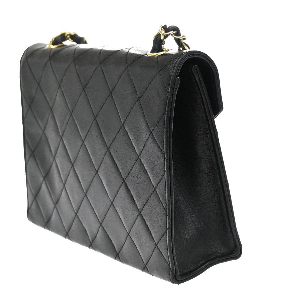 Chanel Chanel Vintage CC Mini chain Shoulder Bag Leather Size ONE SIZE - 4 Thumbnail