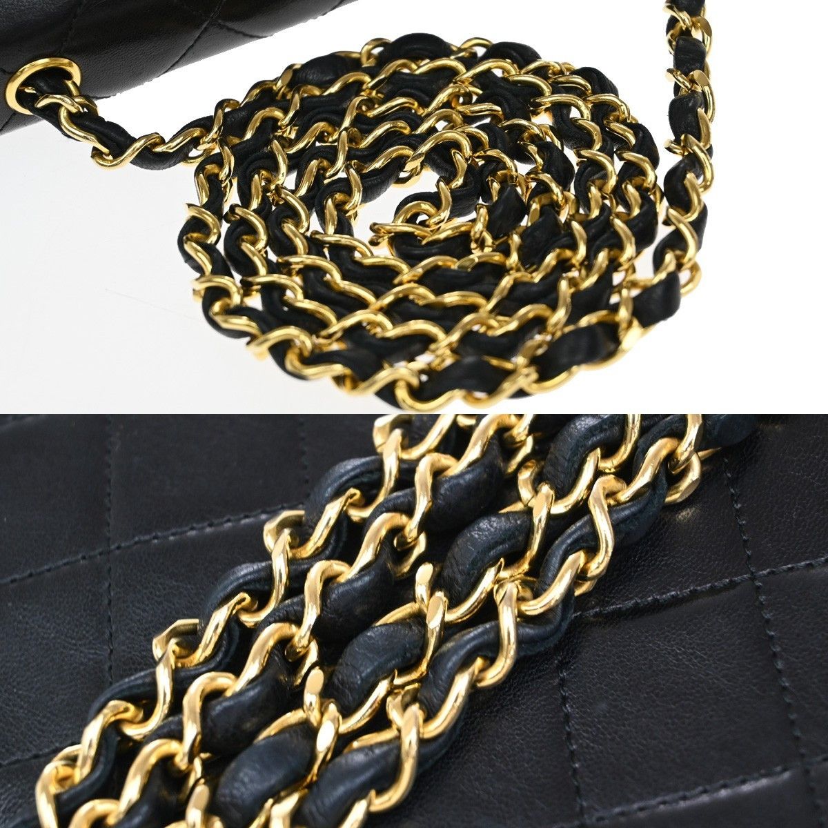 Chanel Chanel Vintage CC Mini chain Shoulder Bag Leather Size ONE SIZE - 11 Thumbnail