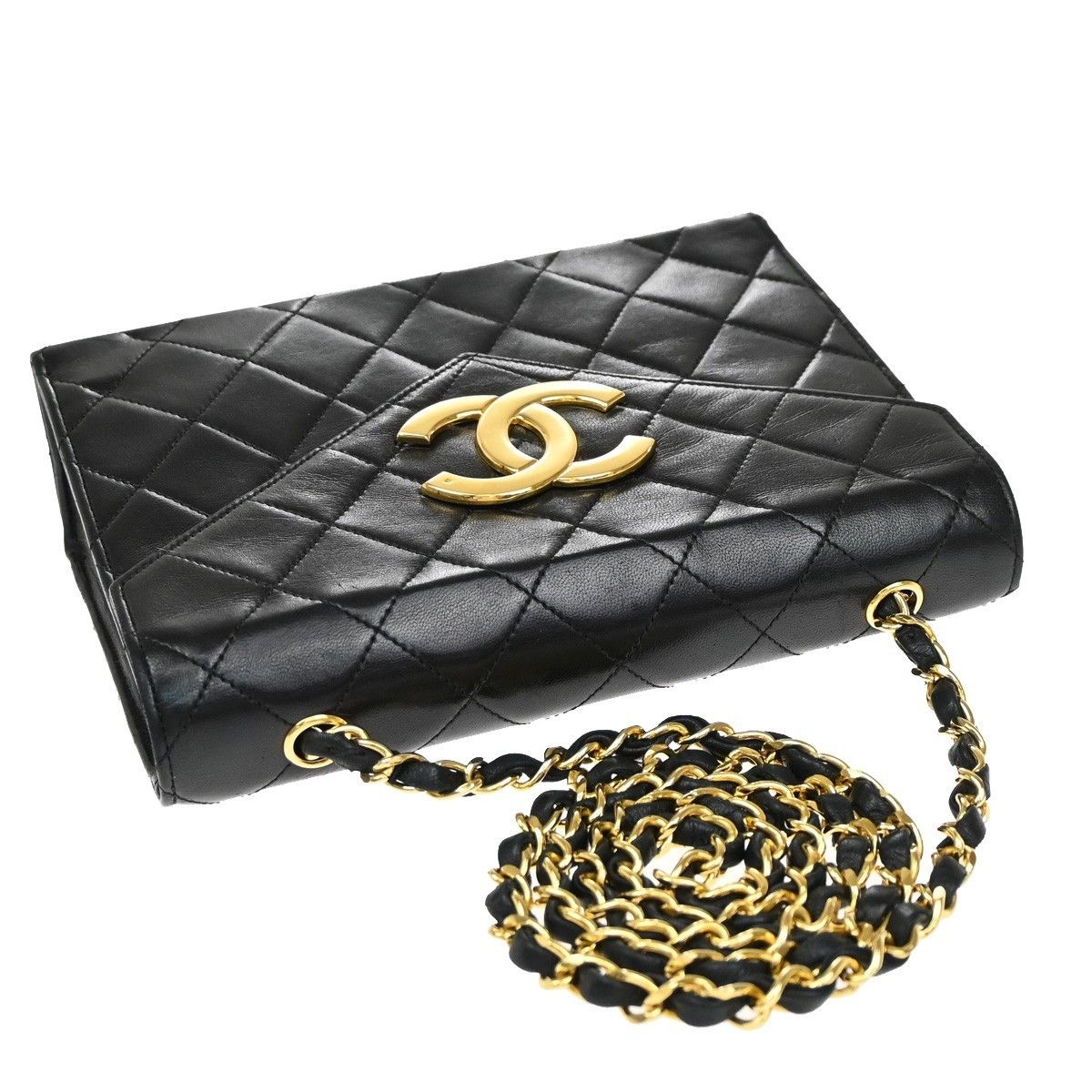 Chanel Chanel Vintage CC Mini chain Shoulder Bag Leather Size ONE SIZE - 9 Thumbnail