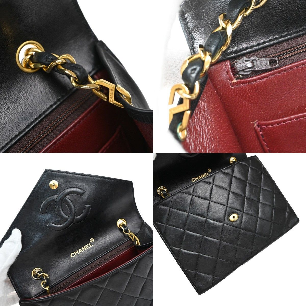 Chanel Chanel Vintage CC Mini chain Shoulder Bag Leather Size ONE SIZE - 15 Thumbnail