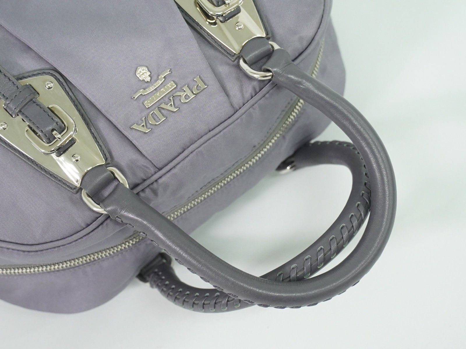 Prada Prada Buckle Dome Satchel Tessuto Size ONE SIZE - 7 Thumbnail