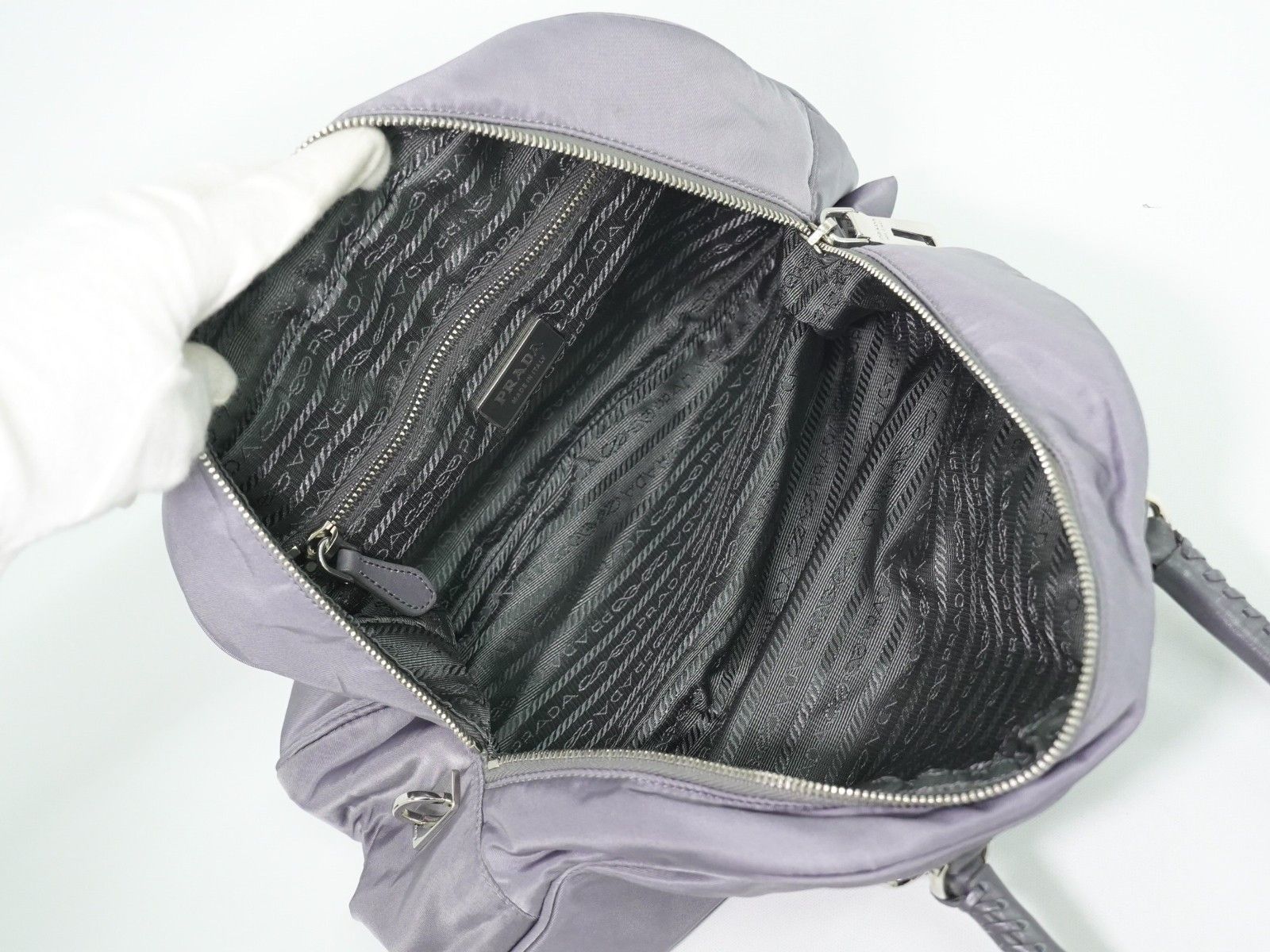 Prada Prada Buckle Dome Satchel Tessuto Size ONE SIZE - 4 Thumbnail