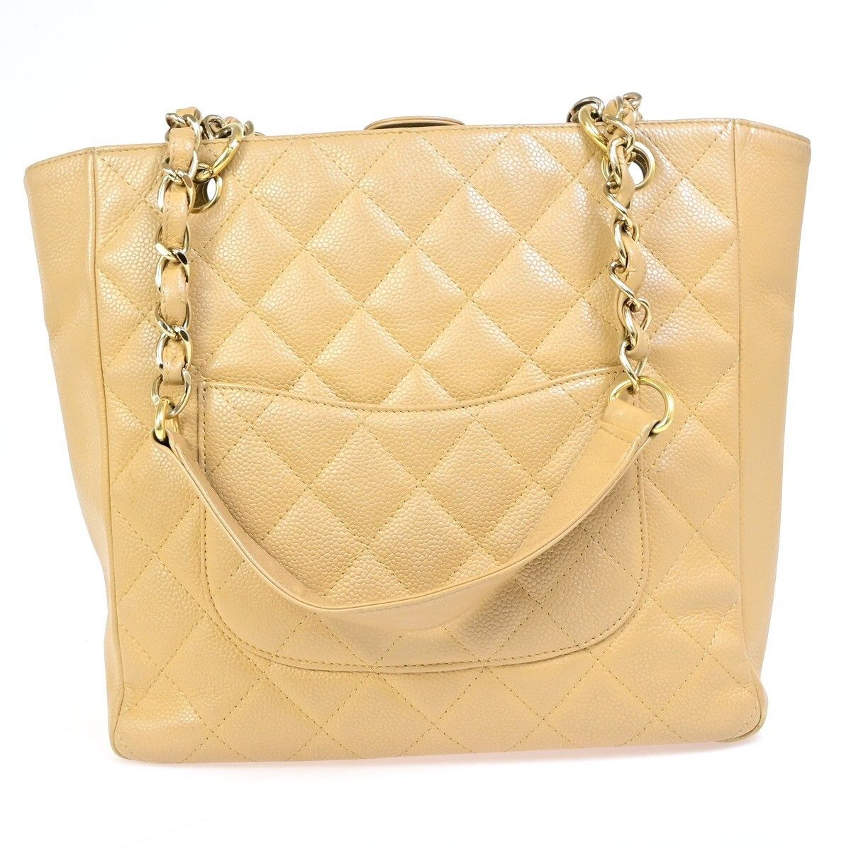Chanel Chanel Petite Shopping Tote Quilted Caviar Size ONE SIZE - 2 Thumbnail